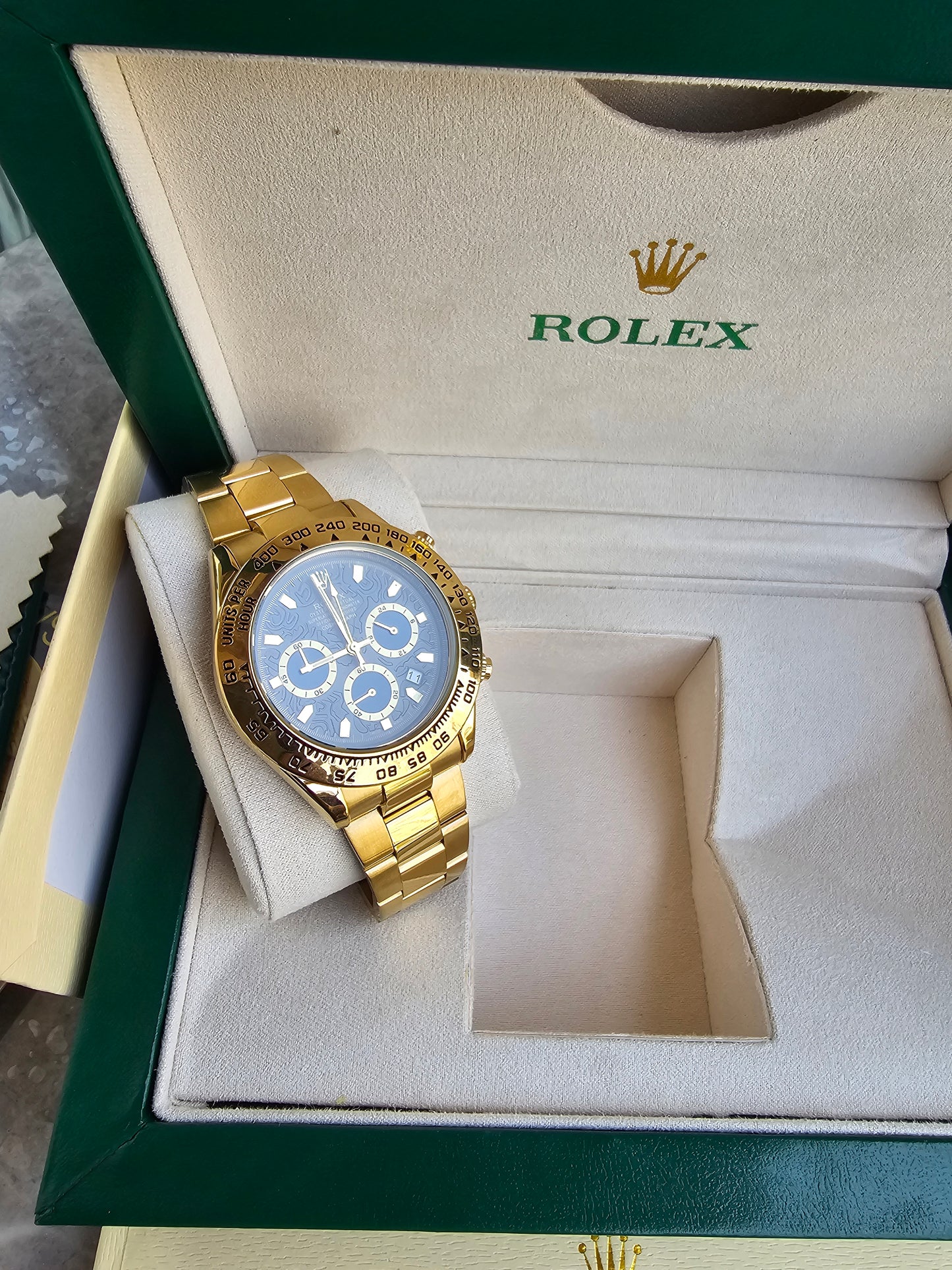 Rolex Daytona Golden Engraved Watch