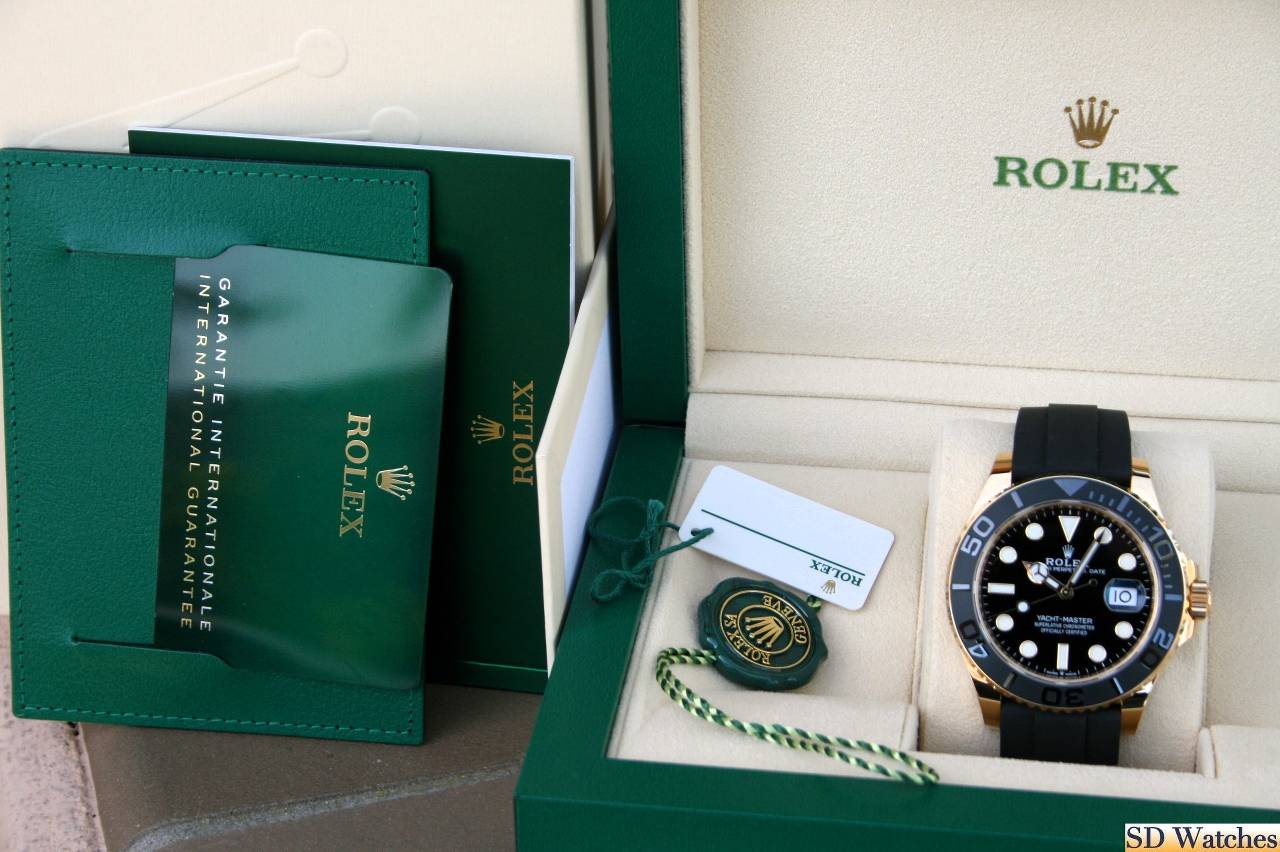 Rolex Yacht master Silicon band gold black Virat kholi watch