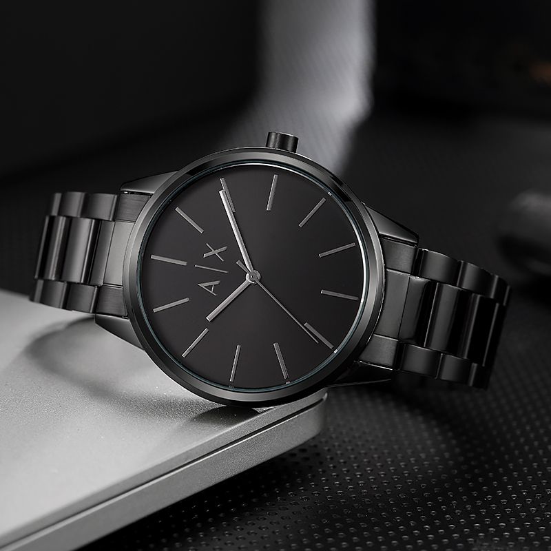 AIX Armani Black Metal Watch