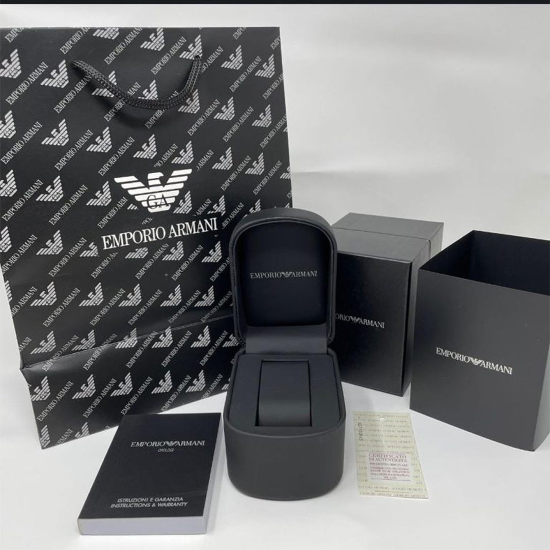 AIX Armani Black Metal Watch