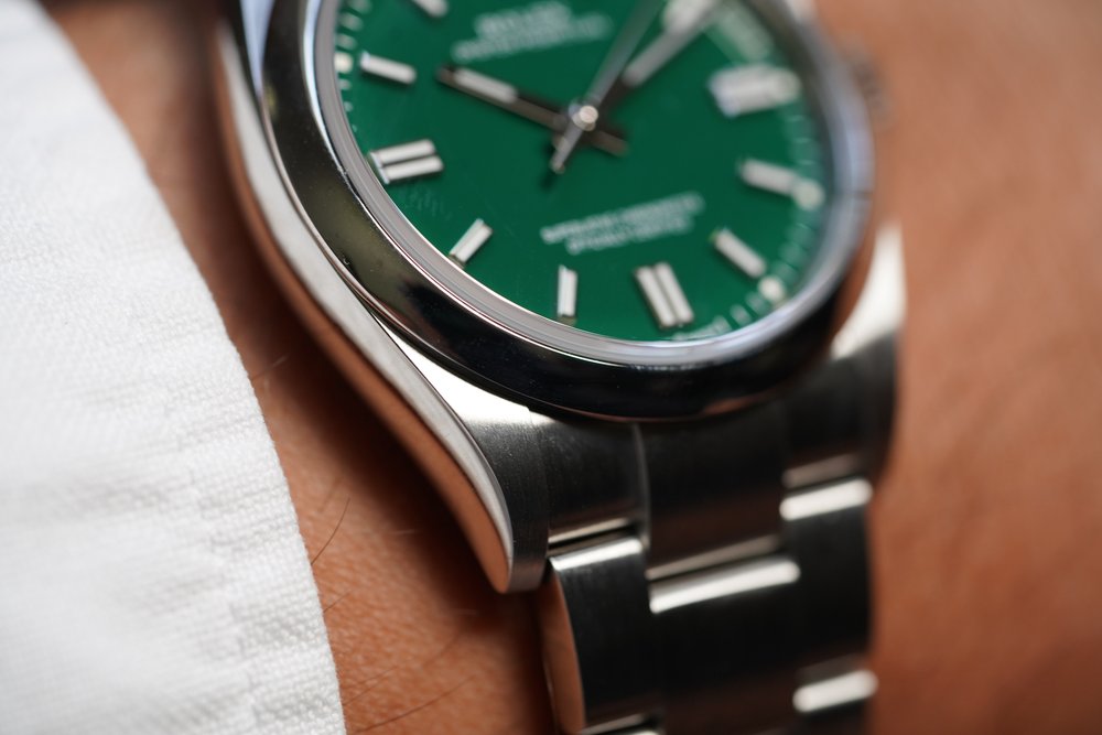Rolex Green dial Silver metal Belt Watch M S Dhoni