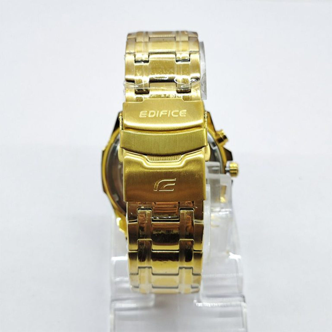 Edifice Gold Black Metal Watch