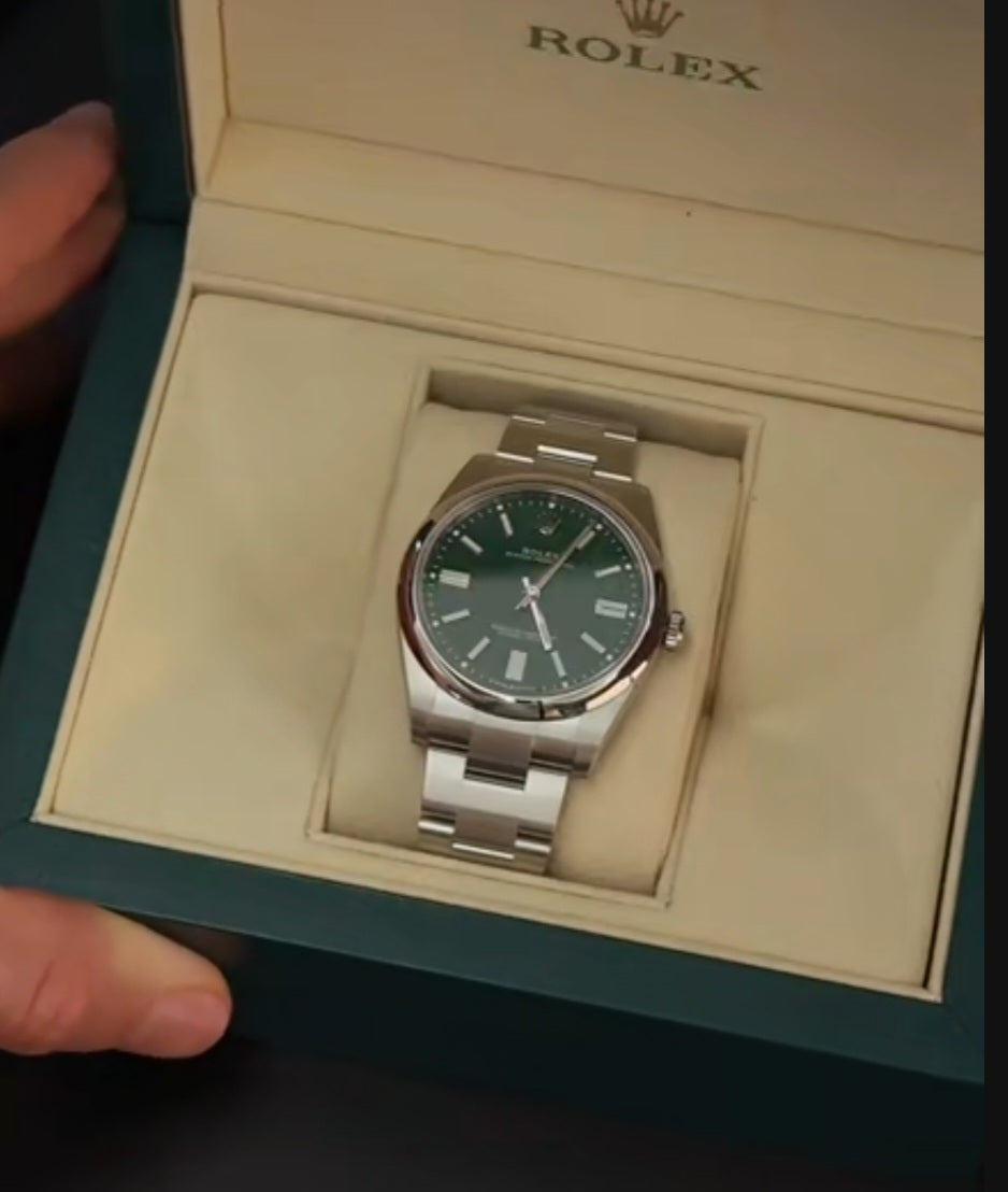 Rolex Green dial Silver metal Belt Watch M S Dhoni