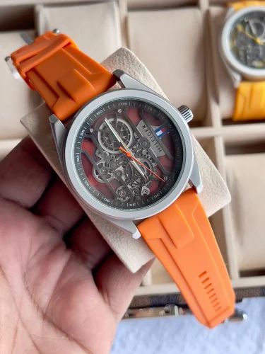 Tommy Hilfiger Orange Silicon watch