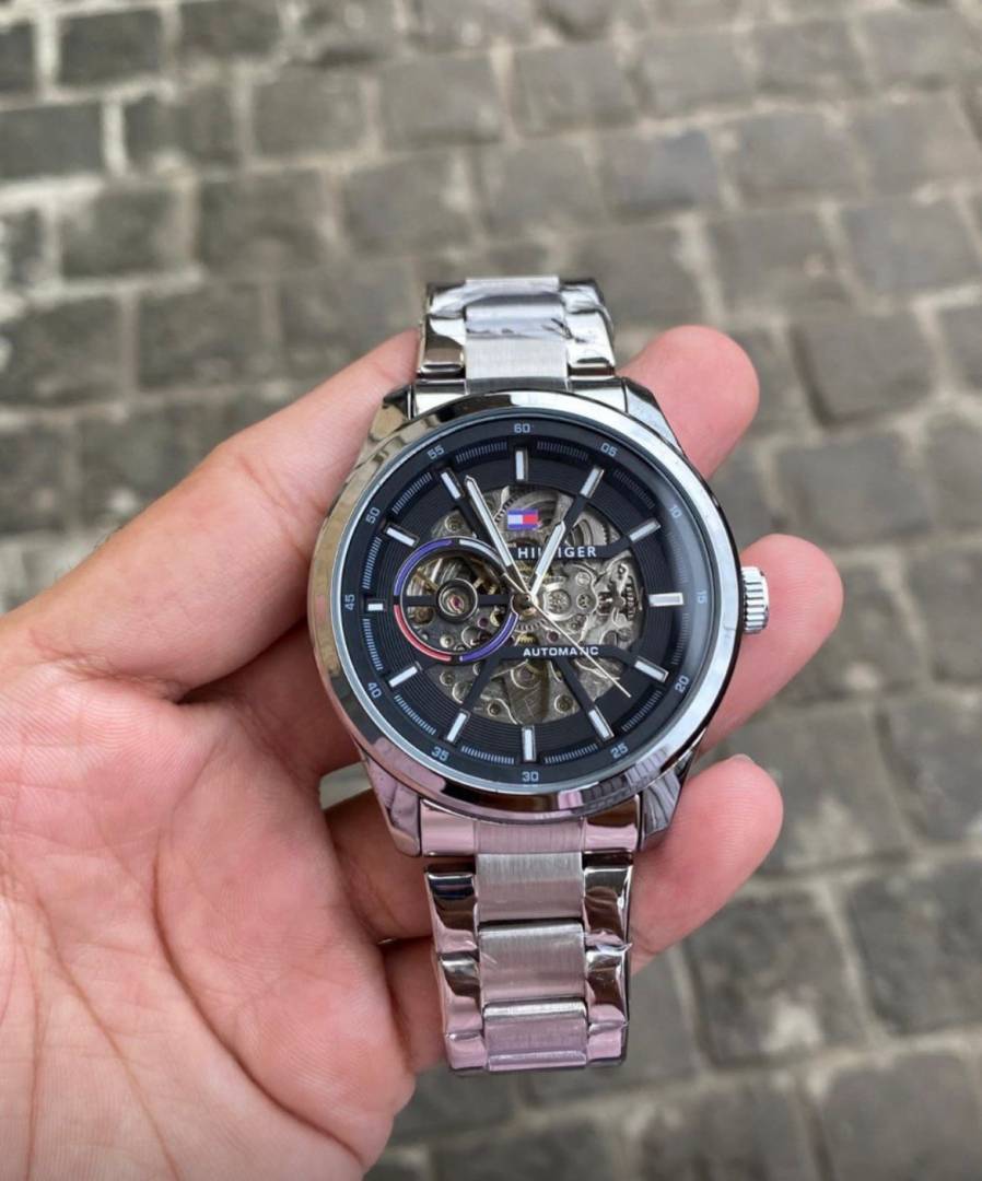 Tommy Hilfiger Silver Metal Automatic