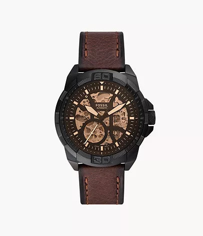 Fossil Bronson Brown Leather Automatic watch