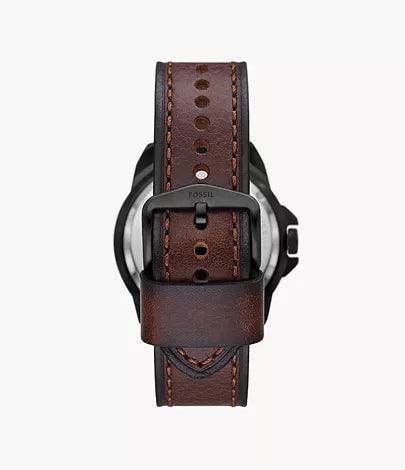 Fossil Bronson Brown Leather Automatic watch