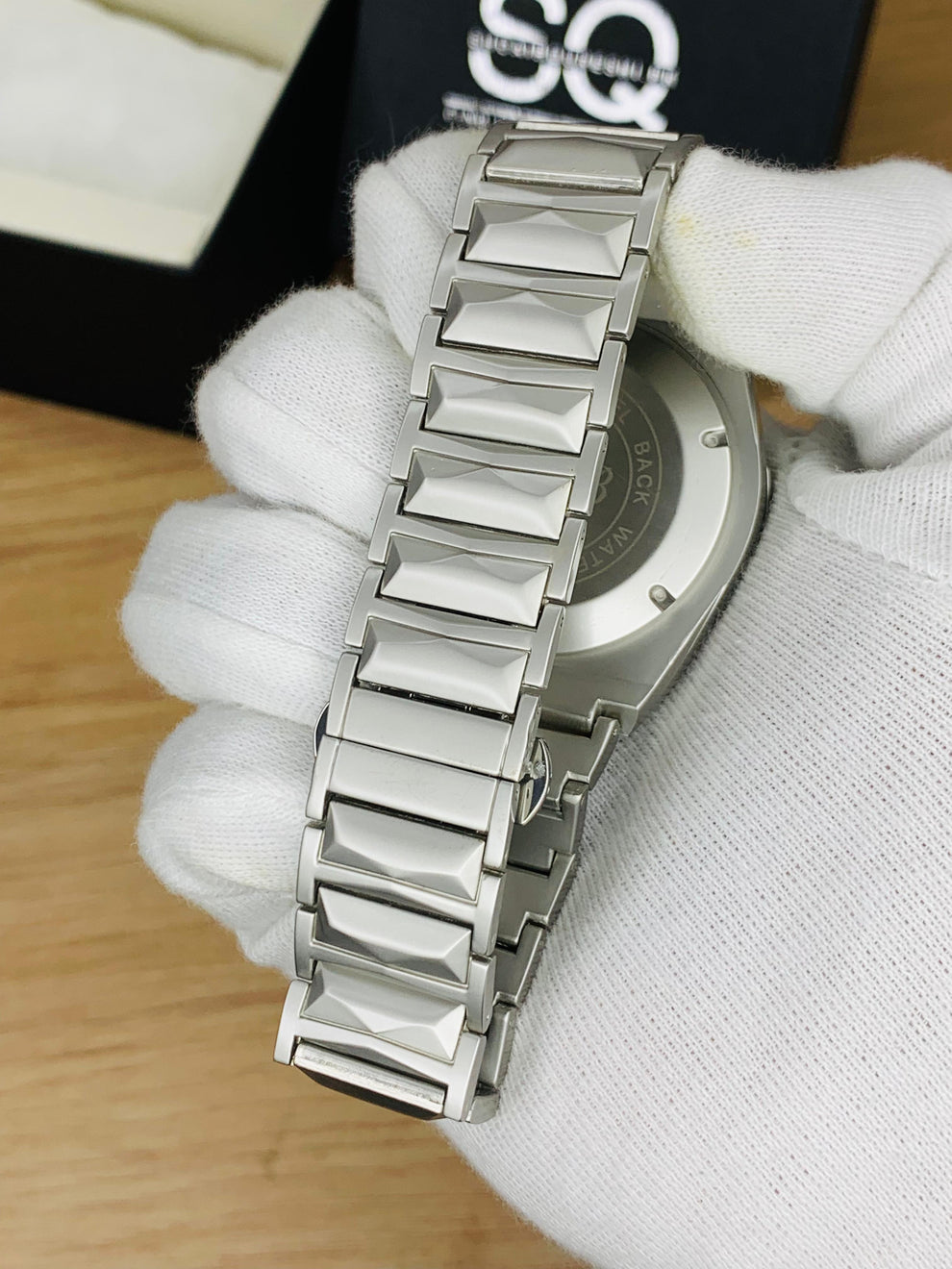 Hublot Stainless steel Diamond cut skeleton watch
