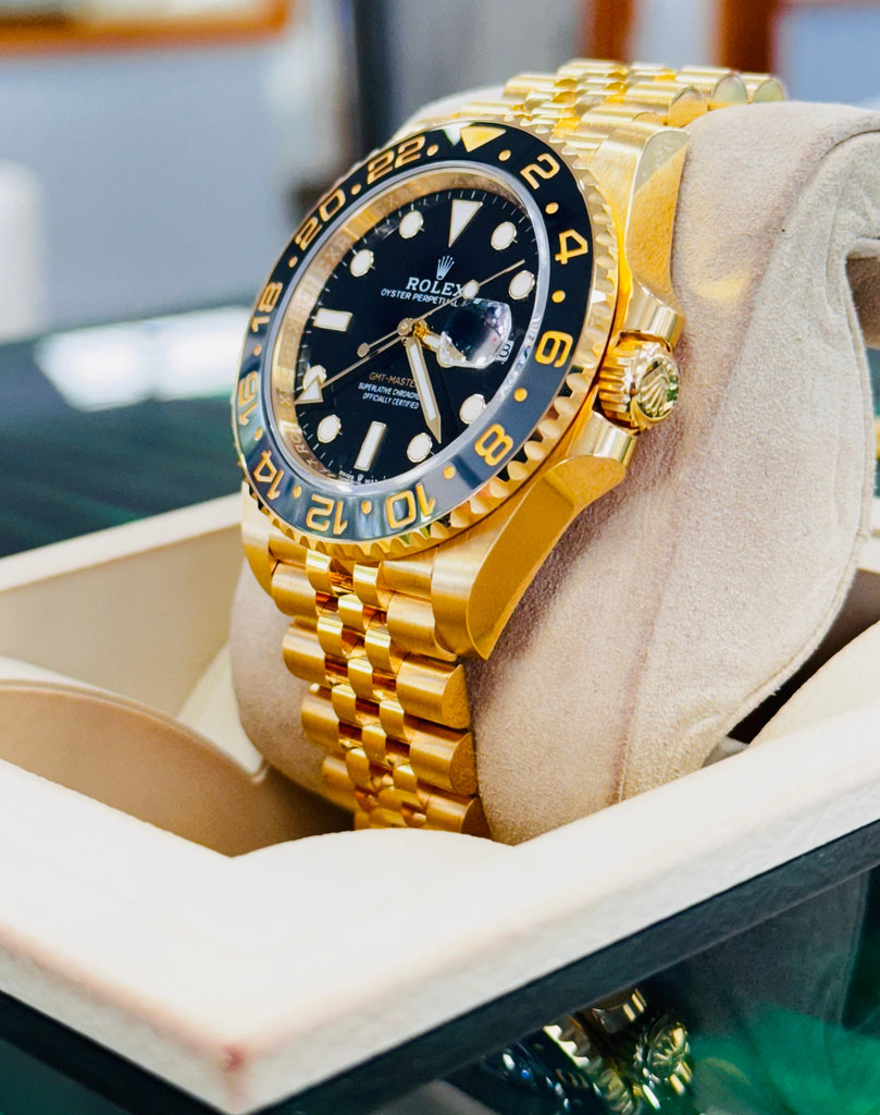 Rolex Gmt Master Gold Black Metal Watch