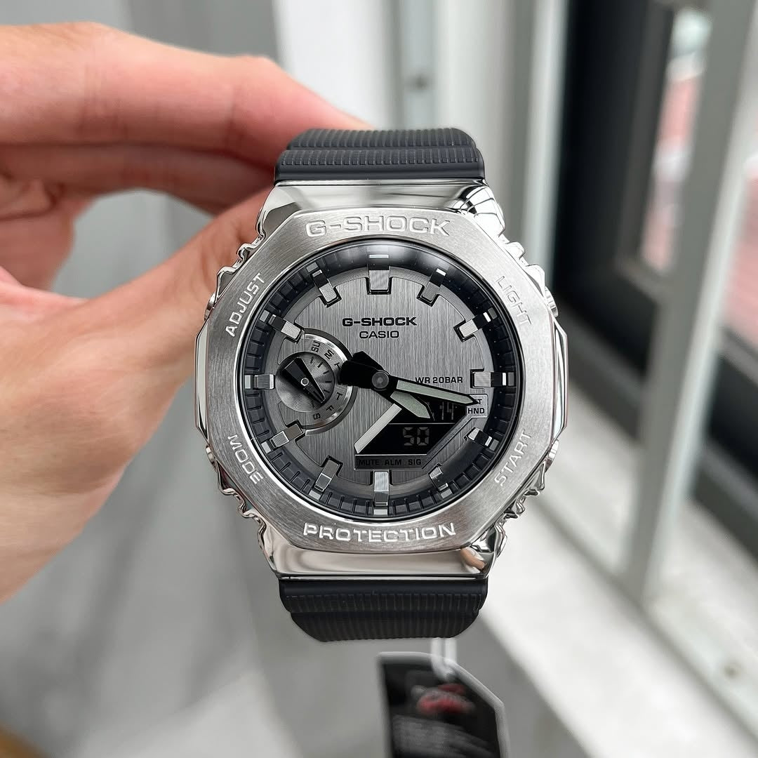 G-shock Gm 2100 Stainless Steel Black Strap Watch