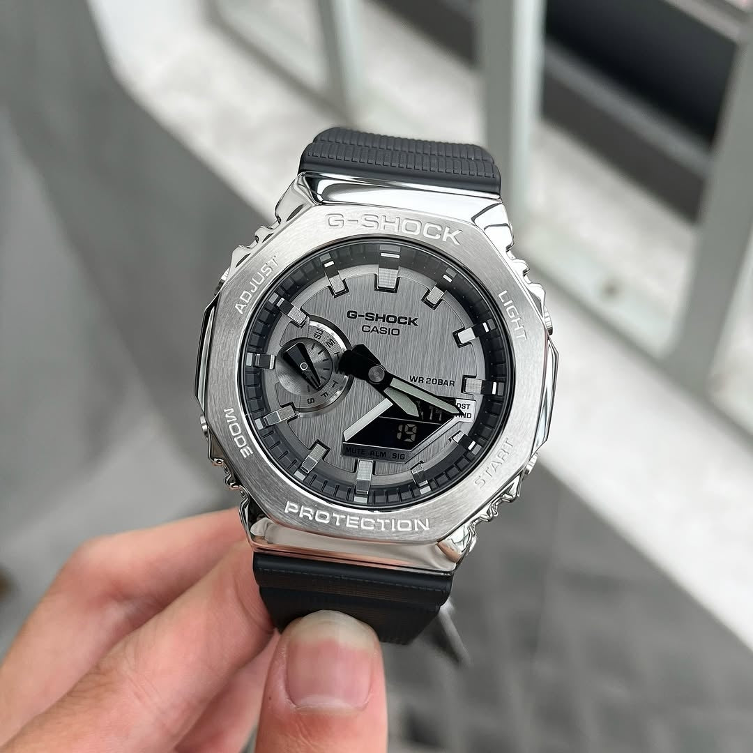 G-shock Gm 2100 Stainless Steel Black Strap Watch