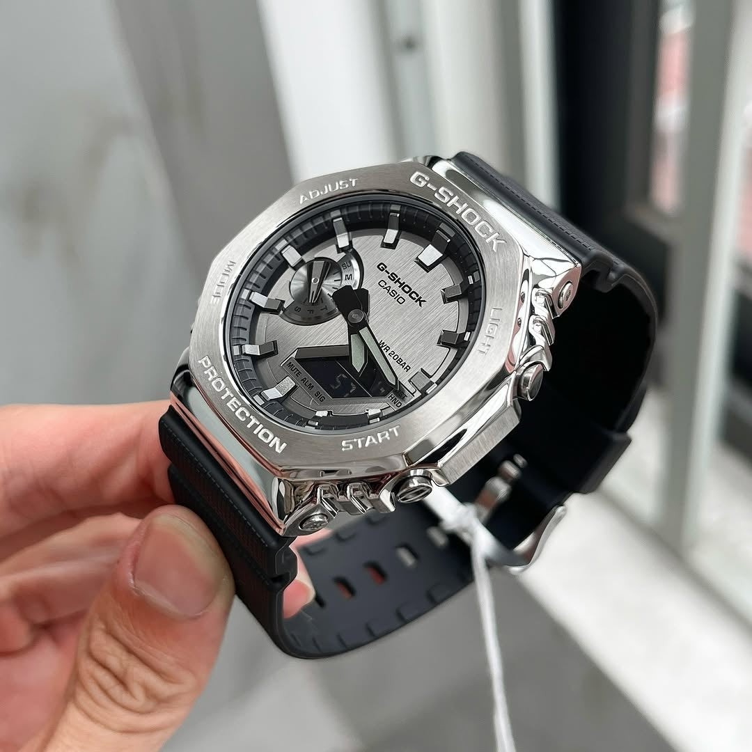 G-shock Gm 2100 Stainless Steel Black Strap Watch