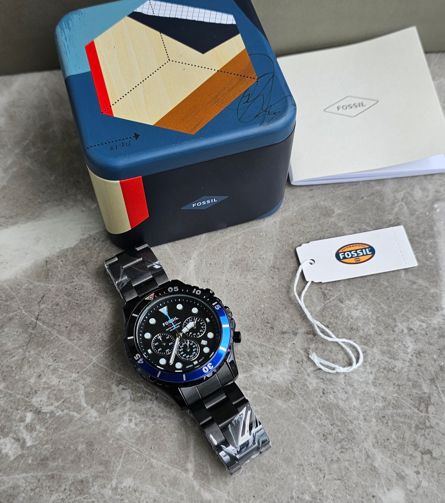 Fossil Fb 03 Black Metal Watch