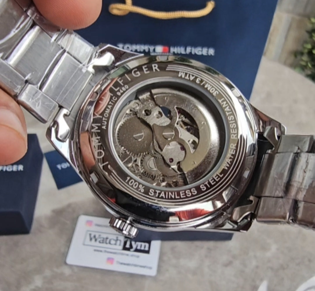 Tommy Hilfiger Silver Metal Automatic