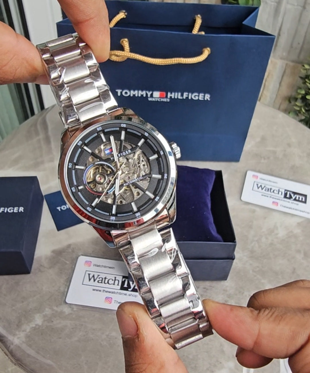 Tommy Hilfiger Silver Metal Automatic