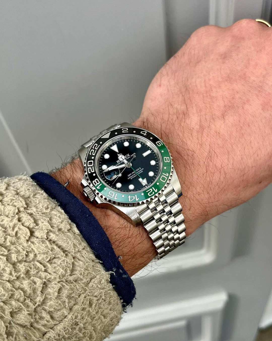 Rolex Sprite Gmt master stainless steel green dial metal belt