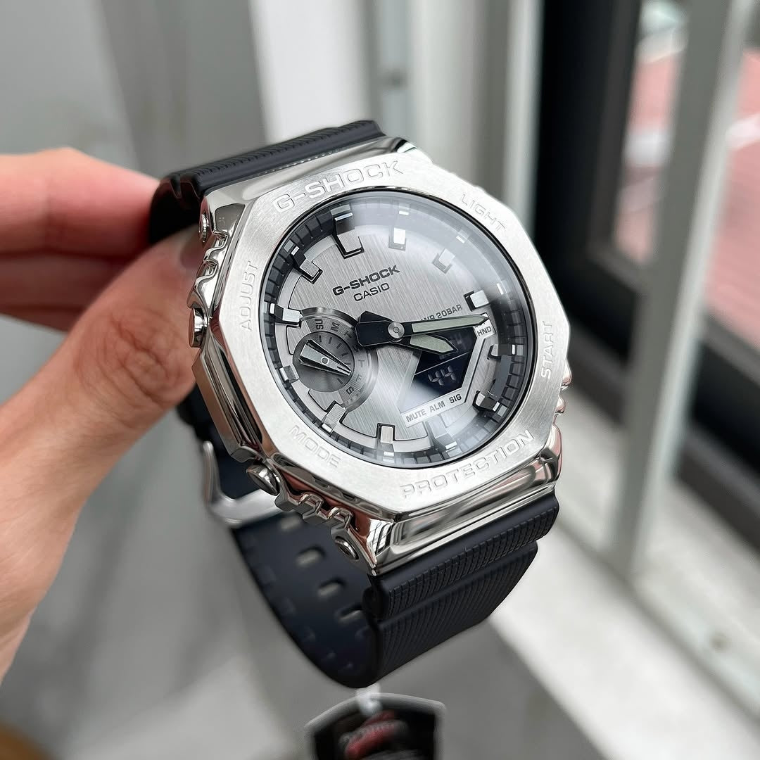 G-shock Gm 2100 Stainless Steel Black Strap Watch