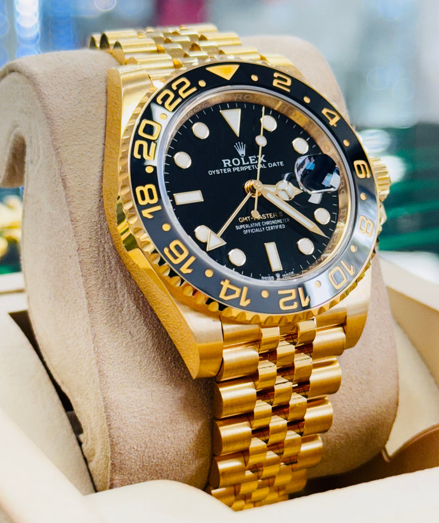 Rolex Gmt Master Gold Black Metal Watch