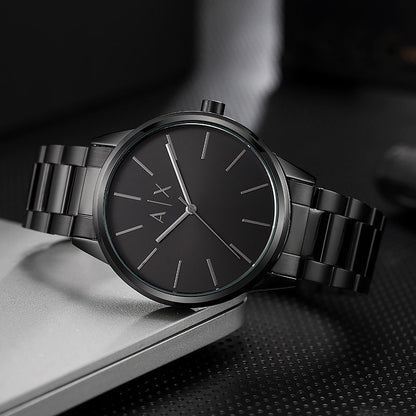 AIX Armani Black Metal Watch