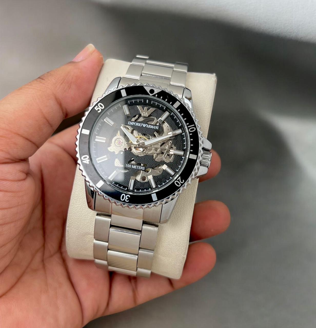 Armani Stainless Steel Automatic Metal watch