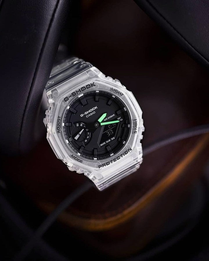 G SHOCK GA-2100SKE-7ADR Transparent Black dial watch