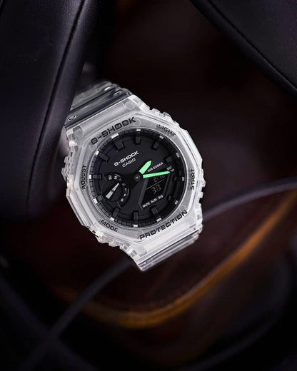 G SHOCK GA-2100SKE-7ADR Transparent Black dial watch