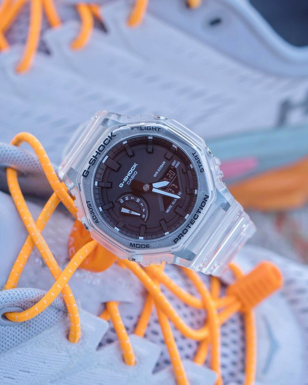 G SHOCK GA-2100SKE-7ADR Transparent Black dial watch