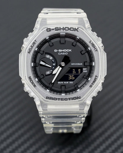 G SHOCK GA-2100SKE-7ADR Transparent Black dial watch