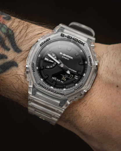 G SHOCK GA-2100SKE-7ADR Transparent Black dial watch