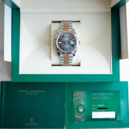 Rolex Datejust Dualtone Grey Dial Metal Watch