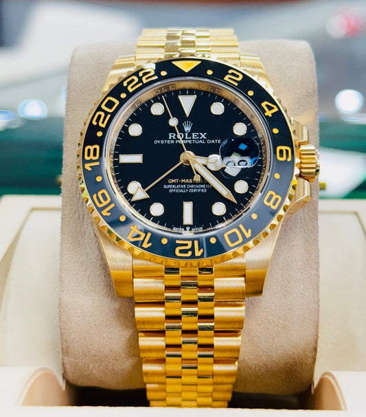 Rolex Gmt Master Gold Black Metal Watch