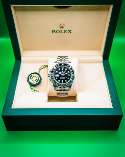 Rolex Sprite Gmt master stainless steel green dial metal belt
