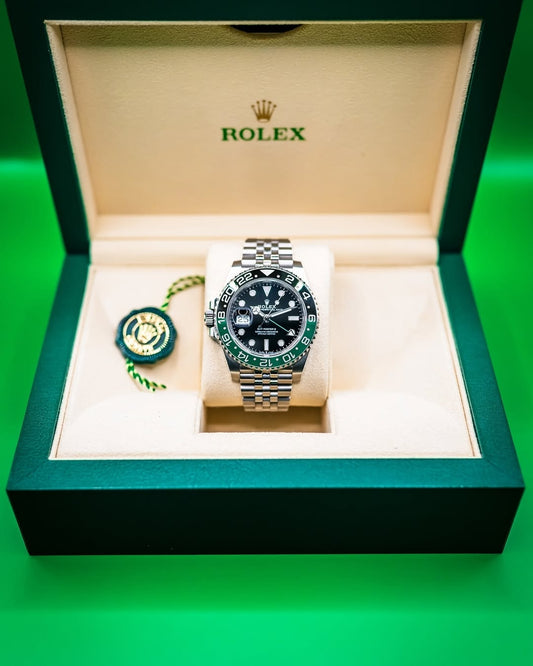 Rolex Sprite Gmt master stainless steel green dial metal belt