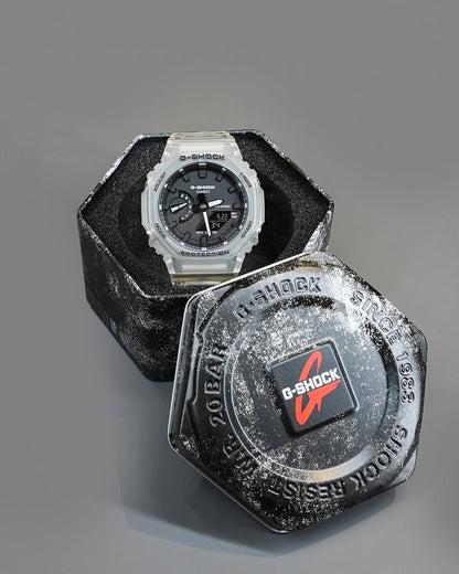 G SHOCK GA-2100SKE-7ADR Transparent Black dial watch