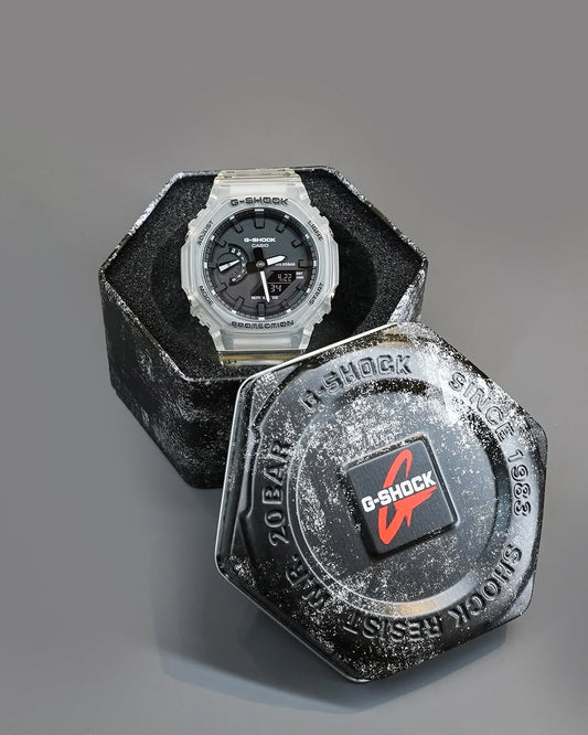 G SHOCK GA-2100SKE-7ADR Transparent Black dial watch