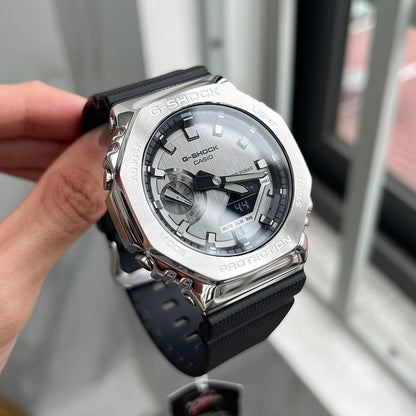 G-shock Gm 2100 Stainless Steel Black Strap Watch