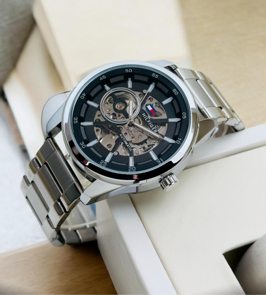 Tommy Hilfiger Silver Metal Automatic